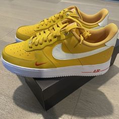 ad eBay - Find many great new & used options and get the best deals for Nike Air Force 1 ‘07 “Yellow Ochre” / Women Size 12 / DQ7582-700 at the best online prices at eBay! Free shipping for many products! Athletic Models, Air Force 1 High, Nike Air Force 1 07, Yellow Ochre, 40th Anniversary, Nike Dunk Low, Nike Air Force 1, Nike Dunks, Air Force 1