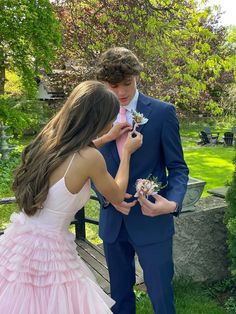 Prom Dress And Tux Combo, Winter Formal Matching Outfits, Hoco Couple Outfits Pink, Blue Suit And Dress Couple, Suit To Match Pink Dress, Matching Pink Prom Outfits, Prom Matching Couples Outfits Pink, Light Pink Prom Couple Outfit, Pink Dress Couple Outfit