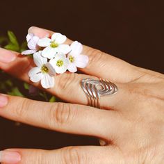 Inspired by the ocean's waves, this sterling silver statement ring invokes the wisdom of water. This silver beauty is perfect for any boho woman who loves the beach or simply wants to add some sparkling silver to her jewelry collection! Plus, this ring is so comfortable it feels like a hug for our finger! Material: Genuine Sterling Silver 92.5 Ring size: Choose your size Length/wide: 23mm Condition: Brand new Black Tourmaline Jewelry, Boho Woman, Full Finger Rings, Raw Stone Jewelry, Rose Quartz Jewelry, Ear Jacket Earring, Chevron Ring, Tourmaline Jewelry, Aquamarine Jewelry