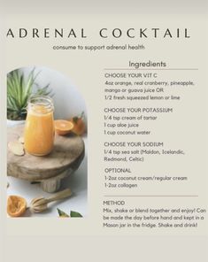 adrenal cocktail recipe with orange juice