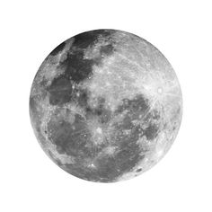 the full moon is shown in black and white