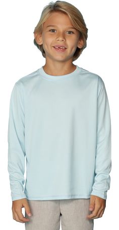 PRICES MAY VARY. Boys' Long Sleeve Rash Guard Swimsuit - This boys' rash guard swimsuit features a long sleeve design and is made with quick-drying, UPF 50+ fabric. It's perfect for beach days, pool parties, and outdoor activities. UPF 50+ Protection - The fabric of this boys' rash guard swimsuit offers sun-protection, blocking up to 98% of harmful UVA and UVB rays. It's a great way to keep your little one safe and comfortable in the sun. Comfort and Fit - The rash guard swimsuit features a comf Casual Stretch Crew Neck Rash Guard, Casual Stretch Rash Guard With Crew Neck, Sporty Long Sleeve Rash Guard For Summer, Sporty Long Sleeve Surfing Tops, Sporty Long Sleeve Tops For Surfing, Long Sleeve Moisture-wicking Rash Guard For Summer, Casual Long Sleeve Stretch Rash Guard, Summer Long Sleeve Moisture-wicking Rash Guard, Moisture-wicking Long Sleeve Rash Guard For Summer