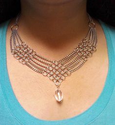 Chainmaille Jewelry Patterns, Chainmaille Necklace, Wire Ideas, Jump Ring Jewelry, Chainmail Necklace, Chainmail Jewelry, Chainmaille Bracelet, Chain Maille Jewelry, Chain Maille