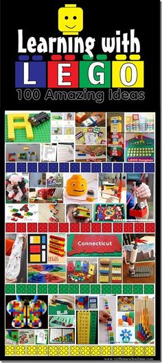 an advertisement for learning with legos