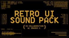 the retro sound pack is shown in yellow and black