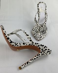 Size 5 Shoes Woman High Heels, High Heel Flip Flops, Leopard High Heels, Flip Flops Women, Mule Heels, Fab Shoes, Slippers Summer, Outfit Party