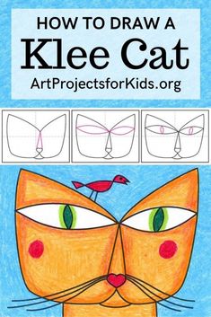 how to draw a cat's face with the words, how to draw a kee