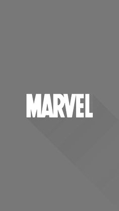 the word marvel is shown in white on a black and gray background with an arrow