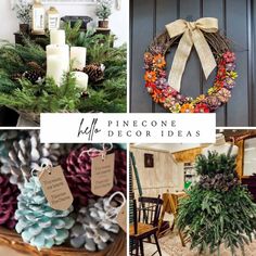 pinecone christmas decor ideas