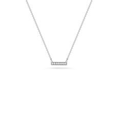 One of our most coveted items, this gold and diamond bar necklace is a DRD favorite. This dainty diamond bar necklace is the perfect piece of minimal jewelry for everyday wear. Made of 14k gold and pavé-set diamonds, this bar necklace looks amazing alone or layered. It pairs well with everything in your jewelry box. Wear it with anything from an understated tee to a little black dress. Seen on celebrities every day and on the red carpet, this piece makes a great gift for a loved one or for yours Rose Bar, Bar Necklaces, Dana Rebecca Designs, Rose Diamond, Diamond Bar Necklace, Buddha Pendant, Gold Bar Necklace, Diamond Bar, Minimal Jewelry