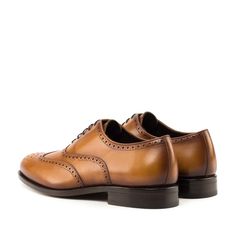 CUSTOMIZE Luxury Yellow Leather Shoes With Brogue Detailing, Luxury Leather Brogue Moc Toe Shoes, Luxury Leather Shoes With Stitched Sole And Round Toe, Luxury Cognac Dress Shoes With Rubber Sole, Luxury Leather Shoes With Branded Insole And Round Toe, Luxury Leather Shoes With Leather Lining And Round Toe, Luxury Cognac Leather Moc Toe Shoes, Luxury Italian Craftsmanship Leather Shoes With Round Toe, Luxury Brown Oxfords With Red Sole