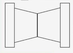 an open book is shown in the shape of a rectangle, with two sides facing each other