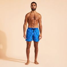 Embroidered men swim shorts, limited production, 99 pieces for the colors Storm blue, Neon blue, Navy blue and Palace blue, 199 pieces for the color red.Swimwear with elastic waistband with drawstring and silver tips (engraving 925 certified)Side pockets and back pocket with Turtle personnalized round snap buttonMen swim shorts with two back eyeletsSide leg length in M: 39.5 cm Enjoy a complimentary first repair of your swim shorts, if registered within 6 monthsFully lined with water-resistant m Beachwear Blue Short Swim Trunks, Blue Short Swimwear For Pool, Blue Beachwear Swim Trunks For Beach Season, Blue Poolside Swim Shorts, Blue Short Length Swimwear For Poolside, Blue Fitted Short Length Swim Trunks, Blue Beachwear Swim Trunks For Vacation, Blue Fitted Swim Trunks For Poolside, Fitted Blue Swim Trunks For Poolside