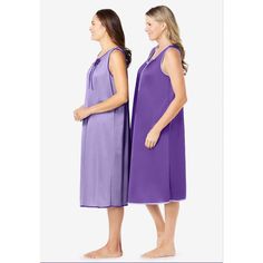 The relaxed fit and easy shape will help you stay cool and comfortable throughout the night. Sleeveless Relaxed Fit Sleepwear For Bedtime, Sleeveless Relaxed Fit Sleepwear, Relaxed Fit Sleeveless Sleepwear, Purple Sleeveless Nightgown For Bedtime, Purple Sleeveless Sleepwear, Purple Sleeveless Loungewear Dress, Purple Sleeveless Dress For Loungewear, Purple Sleeveless Lounge Dress, Sleeveless Purple Dress For Loungewear