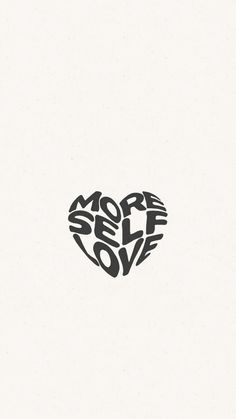 the words more love written in black on a white background