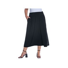 Fashion meets function with this Plus Size 24Seven Comfort Foldover Maxi Skirt With Pockets.Click on this WOMEN'S GUIDE to find the perfect fit and more! Fashion meets function with this Plus Size 24Seven Comfort Apparel Foldover Maxi Skirt With Pockets. Click on this WOMEN'S GUIDE to find the perfect fit and more! FEATURES A-line silhouette Soft fabric with stretch Straight hem No closure - pull-on styling UnlinedFIT & SIZING 34 1/4-in. length Maxi length hits at the ankle Midrise sits on the h Versatile Skirt With Pockets, Casual Black Maxi Skirt For Work, Versatile Black Midi Skirt, Black Stretch Skirt With Pockets, Flowy Black Maxi Skirt With Pockets, Black Flowy Maxi Skirt With Pockets, Versatile Flowy Skirt With Pockets, Versatile Skirt With Stretch And Pockets, Black Maxi Skirt With Elastic Waistband For Work