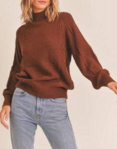 Dress it up with some sparkle Product Details: Color: Walnut Woven sweater Pattern allover Mock neck Long sleeves Cuff trim Dry Clean Contents: 70% Viscose / 30% Nylon Woven Sweater, Sparkle Necklace, Sweater Pattern, Getting Cozy, Neck Pattern, Egift Card, Sweater Shop, Mock Neck, Walnut