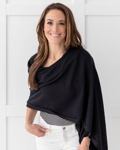 The Organic Cotton Dreamsoft Blanket Scarf is irresistibly soft, versatile and made from the safest cotton on the planet. With three ways to wear, this all in one scarf + shawl + blanket will keep you comfortable anywhere your travels take you. All scarves are made from 100% organic GOTS-certified cotton textiles, which are free of pesticides and toxic chemicals — which is better for farmers + better for you! 100% Organic Cotton Hypoallergenic GOTS Certified 28" X 78" Machine Wash Made in India Travel Scarf, Cashmere Poncho, Stylish Scarves, Cotton Throws, Knit Outfit, Look Chic, Scarf Styles, Ponchos, Scarf Shawl