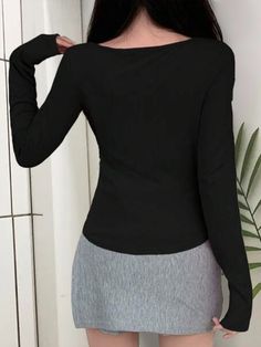 Custom Made Clothing, Long Sleeve Tops Casual, Fabric Collars, Cute Fits, Save The Planet, Fall Outfits Women, Spring And Fall, Online Womens Clothing, Square Neck