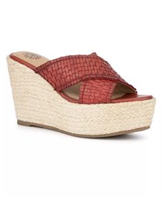 The Lorie Wedge Sandal by Vintage Foundry Co presents a ladylike style with a touch of edge. Made with leather, this peep toe wedge bridges the gap between vintage classics and modern inspiration. Red Wedge Sandals, Sandals Vintage, Womens Espadrilles Wedges, Modern Inspiration, Ladylike Style, Espadrilles Style, Sandal Online, Women's Espadrilles, Espadrilles Platform