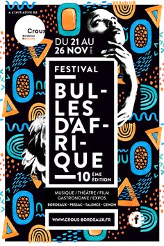 an event poster for the festival bus - daf - roue in paris, france