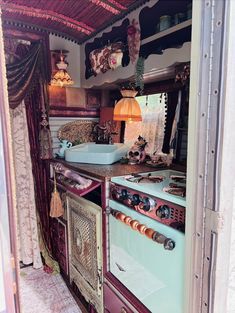 an old fashioned stove and oven in a kitchen