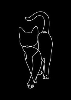 two cats standing next to each other on a black background with the words, cat and dog