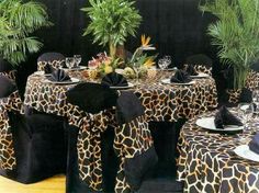 Baby shower Cheetah Party Ideas, African Themed Party, Adult Safari Party, Africa Theme Party, Safari Themed Party, Africa Party, African Table, Leopard Party