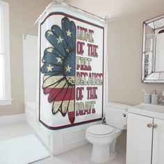 Veteran's Remembrance and Honor Shower Curtain