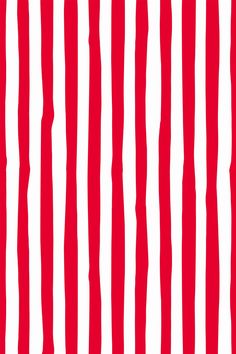 a red and white striped wallpaper pattern