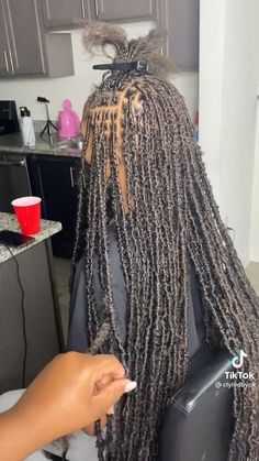 Extra Small Soft Locs, Dipped Locs, Distressed Locs With Color, Small Knotless Soft Locs, Distressed Locs With Curls, Dipped Soft Locs, Small Soft Locs Long, Disstresed Locs, Brown Distressed Locs