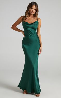 Emerald Satin Dress, Year 10 Formal Dresses, Emerald Green Satin Dress, Emerald Green Bridesmaid Dresses, Emerald Bridesmaid Dresses, Green Silk Dresses