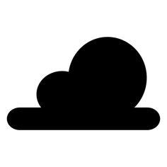 a black and white silhouette of a cloud