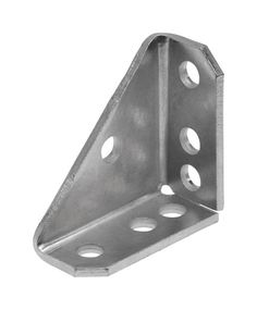 an aluminum bracket with holes on the side