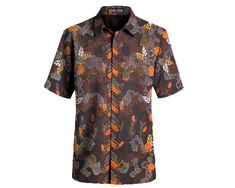 Madura Batik Shirt, Batik Hand Drawn, handmade from the Indonesian island of Madura : Customise shirt size Summer Batik Print Patterned Shirt, Summer Short-sleeve Shirt With Batik Print, Batik Shirt, Indonesian Batik, Batik Fabric, Mens Oxfords, Piece Of Clothing, Button Downs, Batik