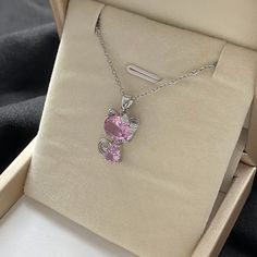 Pink Alloy Necklace For Party, Pink Alloy Party Necklace, Pink Alloy Necklaces For Valentine's Day, Pink Clavicle Chain Necklace In Alloy, Trendy Alloy Jewelry For Mother's Day, Pink Alloy Jewelry Gift, Elegant Pink Alloy Necklace, Flower Shorts, Ring Necklace