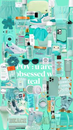 #teal Summer Necessities, Hawaiian Tropic, Preppy Room Decor, Preppy Room, Tree Hut, Aqua Turquoise