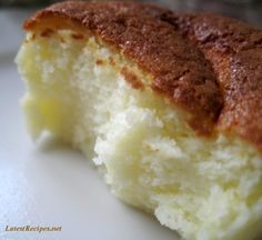 a piece of cake sitting on top of a white plate