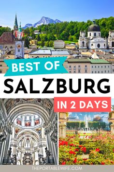 the best things to see and do in salzburg, germany with text overlay