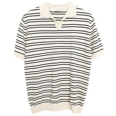 Hearujoy Summer Men's Clothing Light Luxury Knitted Polo Shirt Leisure Striped V-Neck Solid Color Short Sleeve Fashion Retro Knitwear Applicable Scene: CASUAL Material: Viscose Sleeve Length(cm): short Applicable Season: summer Pattern Type: Striped Feature: Breathable Gender: MEN Color Style: Contrast Color Type: Slim Tops Type: POLOS Type: Light Luxury Striped Knitted Polo Shirt Color: Apricot Dark blue Classic White V-neck Knit Top, White V-neck Knit Polo Sweater, Classic Striped Knit Tops, Knitted Polo Shirt, Knitwear Style, Polo Shirt Colors, Knitted Polo, Custom Made Clothing, Sleeve Fashion