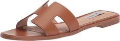 Amazon.com | Steve Madden Women's Hadyn Sandal, Cognac Leather, 8 | Pumps Pretty Sandals, Leather Sandals Women, Beach Shoes, Sandal Fashion, Fashion Flats, Cognac