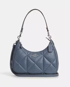 COACH® | Teri Hobo With Puffy Diamond Quilting Studded Bag, Coach Outlet, Diamond Quilt, Quilted Leather, Nappa Leather, Xmas Gifts, Hobo Bag, You Bag, Leather Shoulder Bag