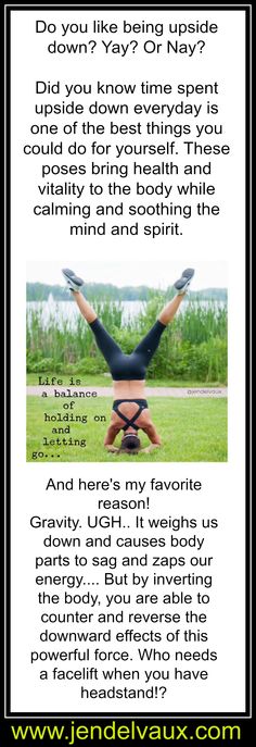 #jendelvaux #gravity #handstand #headstand #facelift Head Stand, Daily Inspiration, Did You Know, Physics, Mindfulness, Bring It On