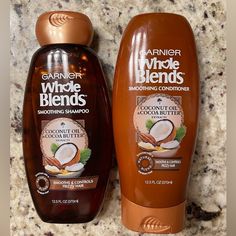 Never Used Shampoo And Conditioner. Whole Blends Shampoo, Control Frizzy Hair, Garnier Whole Blends, Aloe Vera Shampoo, Whole Blends, Butter Extract, Garnier Skin Active, Anti Dandruff Shampoo, Butter Oil