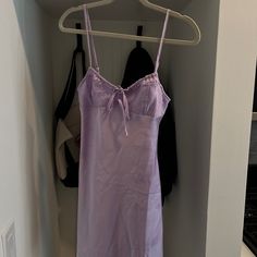 Light Purple Silk Mini Dress -Never Worn! Just A Little Short On Me Since I Am 5'8. Would Be Better For Someone 5"5 Light Purple Silk Dress, Light Purple Dress Short, Purple Dress Short, Purple Silk Dress, Light Purple Dress, Clothing Finds, Green Mini Dress, Multicolor Dress, Purple Silk