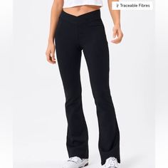 Brand: Glassons Size: Uk 6 (Equivalent To Size Us 0-2) Casual Flare Bottoms For Sports, Casual Sports Flared Bottoms, Fitted Trousers For Workout, Fitted Workout Trousers, Candle Pedestal, Flared Pants, Pants Color, Christmas Wishlist, Flare Pants