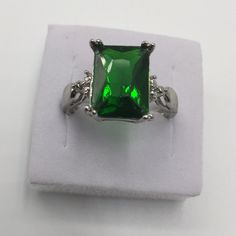 This Ring Is High-Quality, So You Can Buy With Confidence. Yes It Sparkles, 6 Carat Green Emerald Stamped 925(Sterling Silver) If You Like The Color Green This Ring Is For You. I Will Ship The Same Day. Size 10 R6. Women’s Ring Sterling Silver Emerald Ring For Anniversary, Classic Silver Emerald Ring With Accent Stones, Silver Emerald Birthstone Ring With Accent Stones, Silver Emerald Crystal Ring With Gemstone Detail, Silver Emerald Crystal Ring With Gemstone, Silver Emerald Ring With Accent Stones For Formal Events, Silver Emerald Ring With Accent Stones For Formal Occasions, Silver Emerald Ring With Accent Stones For May Birthstone, Formal Emerald Ring, May Birthstone