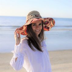 "Beach Hats for Women Floppy Foldable Large Brim, Straw Hat for Women /w Cotton Wide Brim & Bow Hat Women, Beach Hats for Women, Womens Summer Hat, panama hat women Packable Sun Hat for Women, 5 inch brim sun hat, sewn from treated paper straw, the brim is cotton fabric. Straw Summer Sun hat with a Bow Knot detail. Fits 21.5-23 inches head size. Foldable & packable sun hats for women convenient to carry along, fits any handbag or backpack. This summer casual hat is great for any summer o Panama Hat Women, Packable Sun Hat, Womens Beach Hat, Womens Straw Hats, Large Brim Hat, Straw Hat Beach, Beach Hats, Summer Hats For Women, Wide Brim Sun Hat