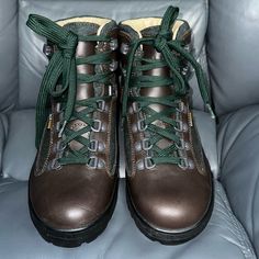 Excellent Gently Pre Owned Condition , Some Marks And Soling On Soles No Major Issues , Odors , Smoking Or Pets , See Pics , Zoom In Adventure Boots With Laces And Round Toe, Laced Round Toe Boots For Adventure, Lace-up Round Toe Boots For Adventure, Outdoor Leather Boots With Laces, Waterproof Leather Hiking Boots, Leather Waterproof Hiking Boots With Closed Toe, Leather Waterproof Hiking Boots, Leather Lining Round Toe Boots For Outdoor Activities, Round Toe Hiking Boots With Laces