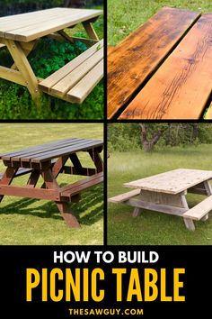 how to build a picnic table